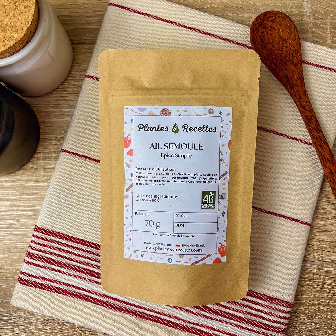 Ail Semoule BIO - Saveur intense et piquante pour une cuisine authentique