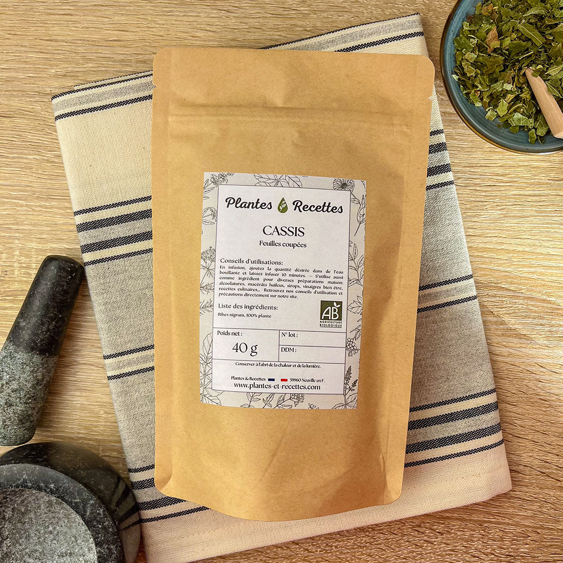 Cassis Bio en vrac â Feuilles aux vertus antioxydantes