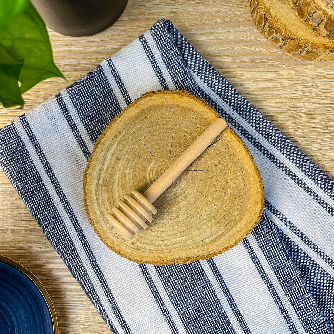 Cuillère à Miel en Bois - Format compact idéal pour doser sans gouttes