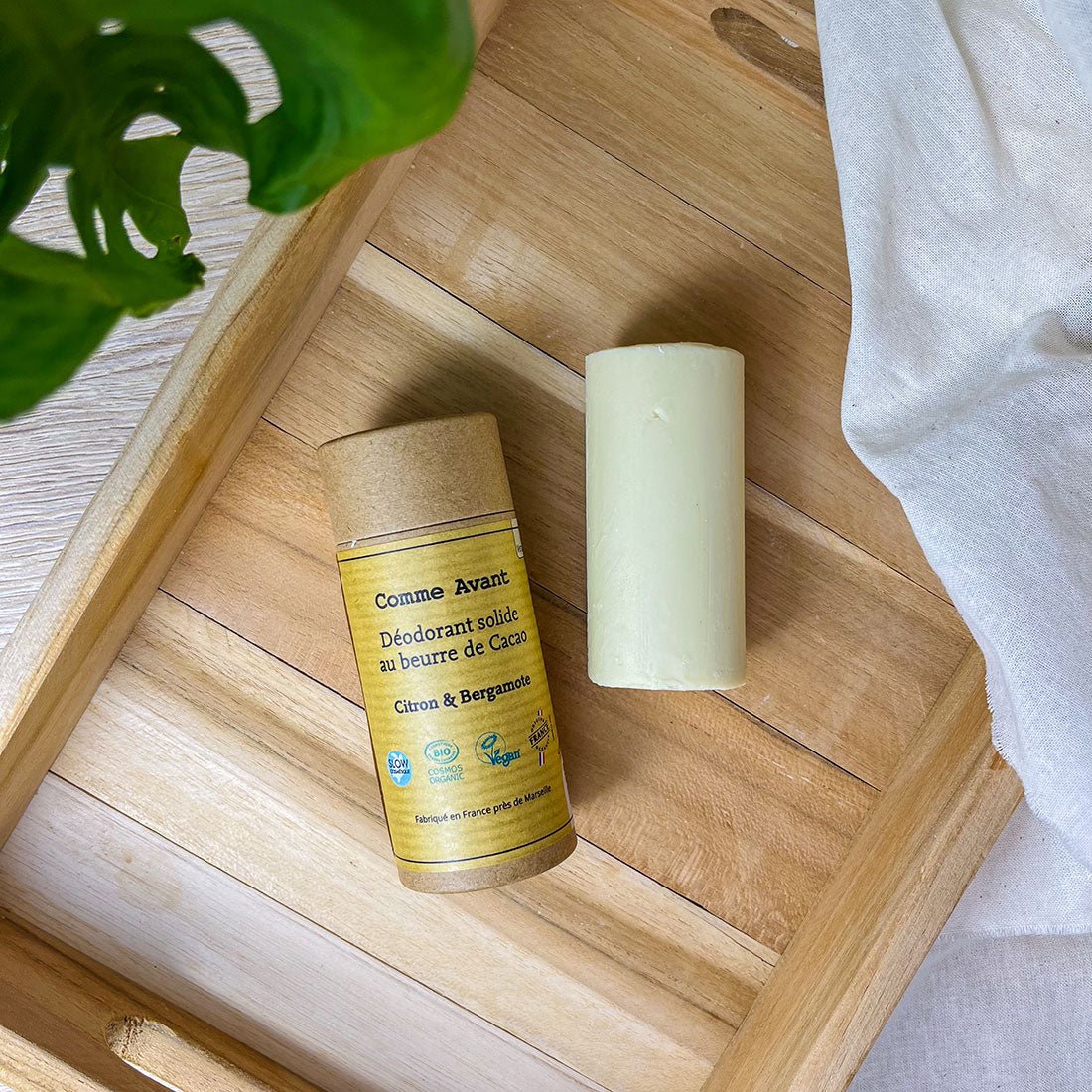 Déodorant Naturel Citron & Bergamote - Comme Avant - Fraîcheur et Énergie Naturelle