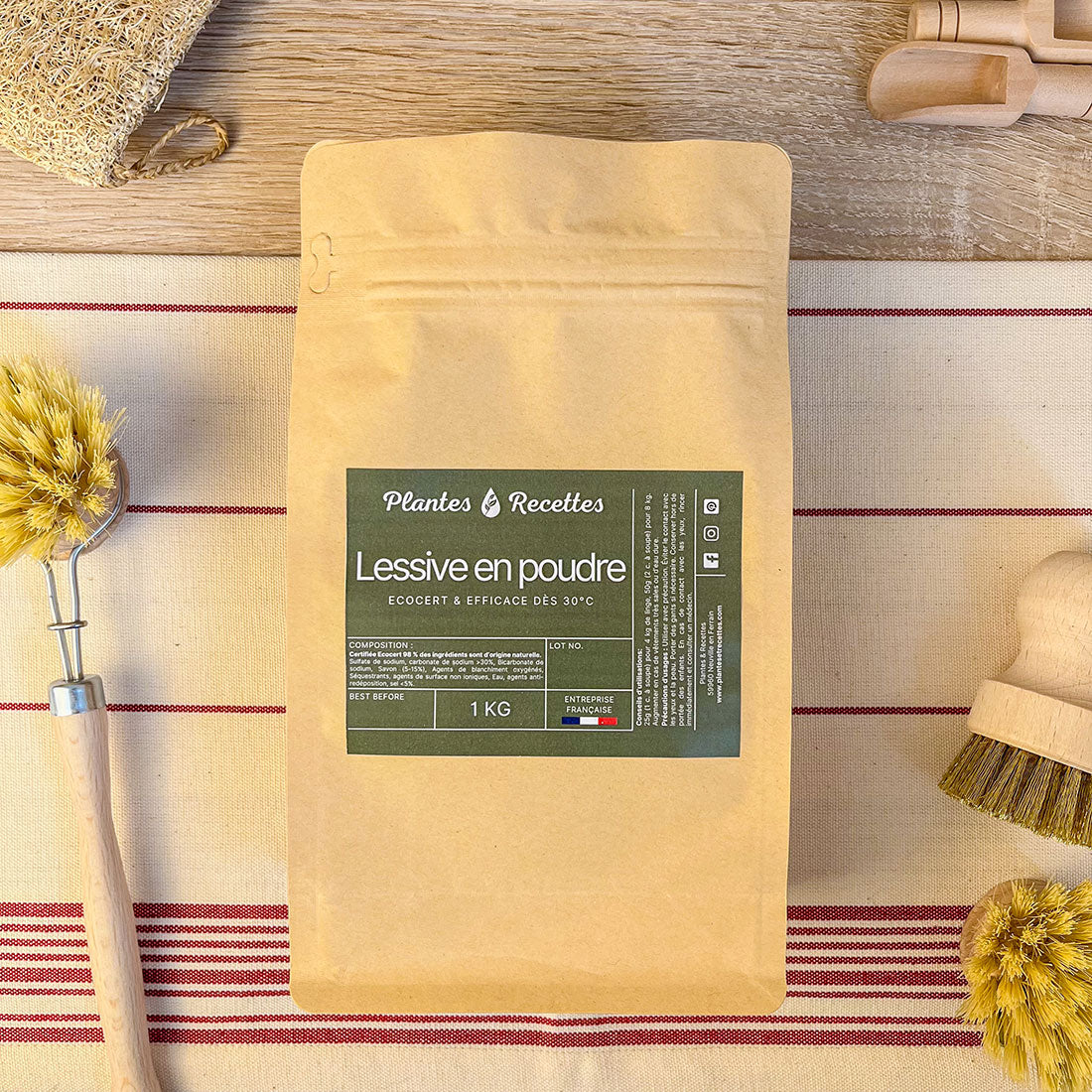 Lessive en poudre naturelle – Certifiée Ecocert
