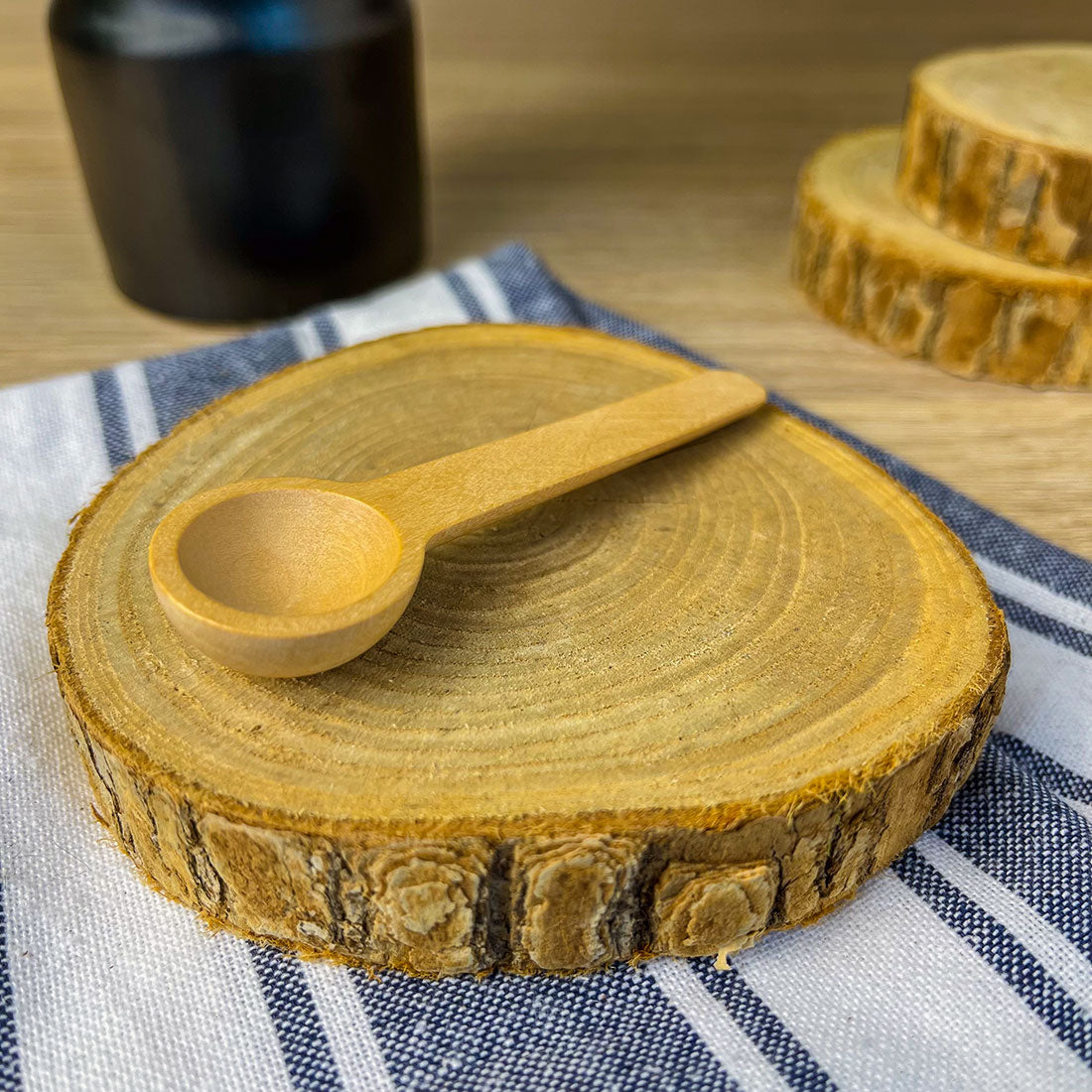 Mini Cuillère en Bois - Idéale pour Épices, Miel et Petites Portions