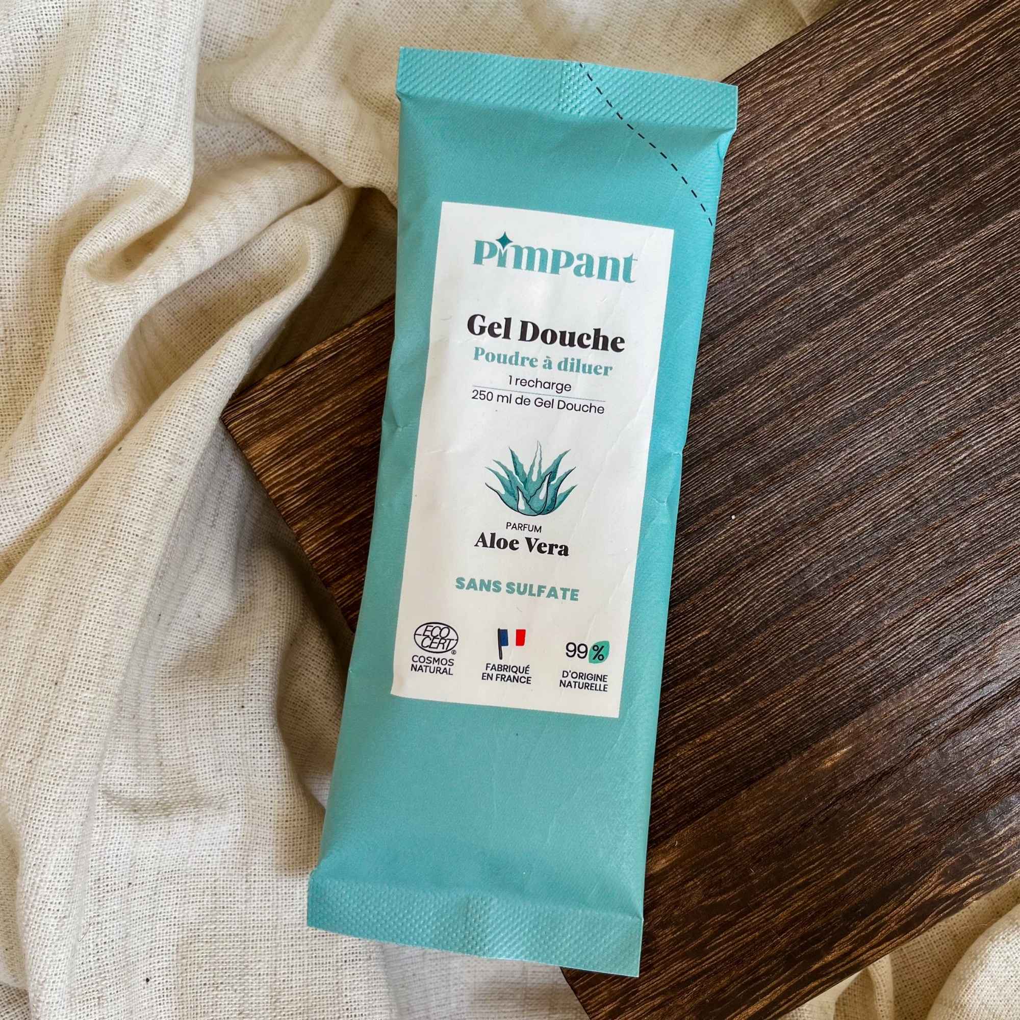 Produit lavant doux à l’aloe vera à diluer soi-même.