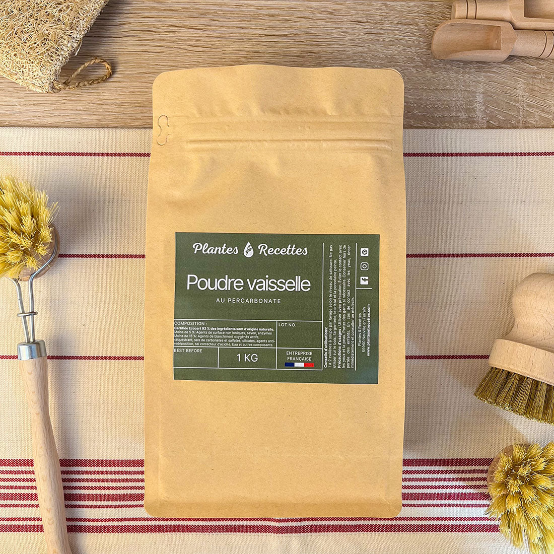 Poudre lave-vaisselle écologique au percarbonate – Dégraissant naturel