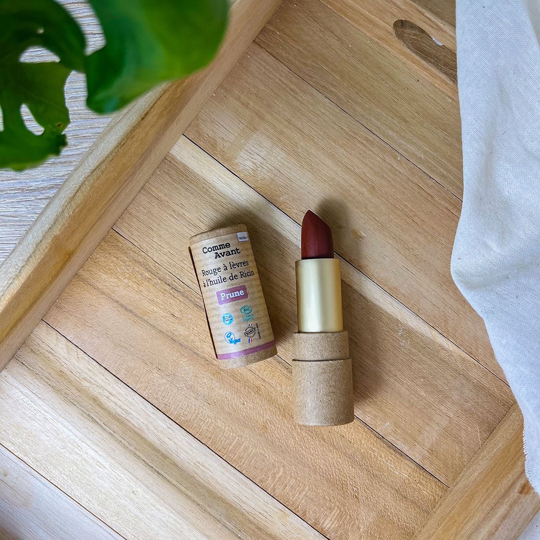 Rouge à Lèvre Prune Comme Avant - Soin naturel pour une couleur riche et sophistiquée