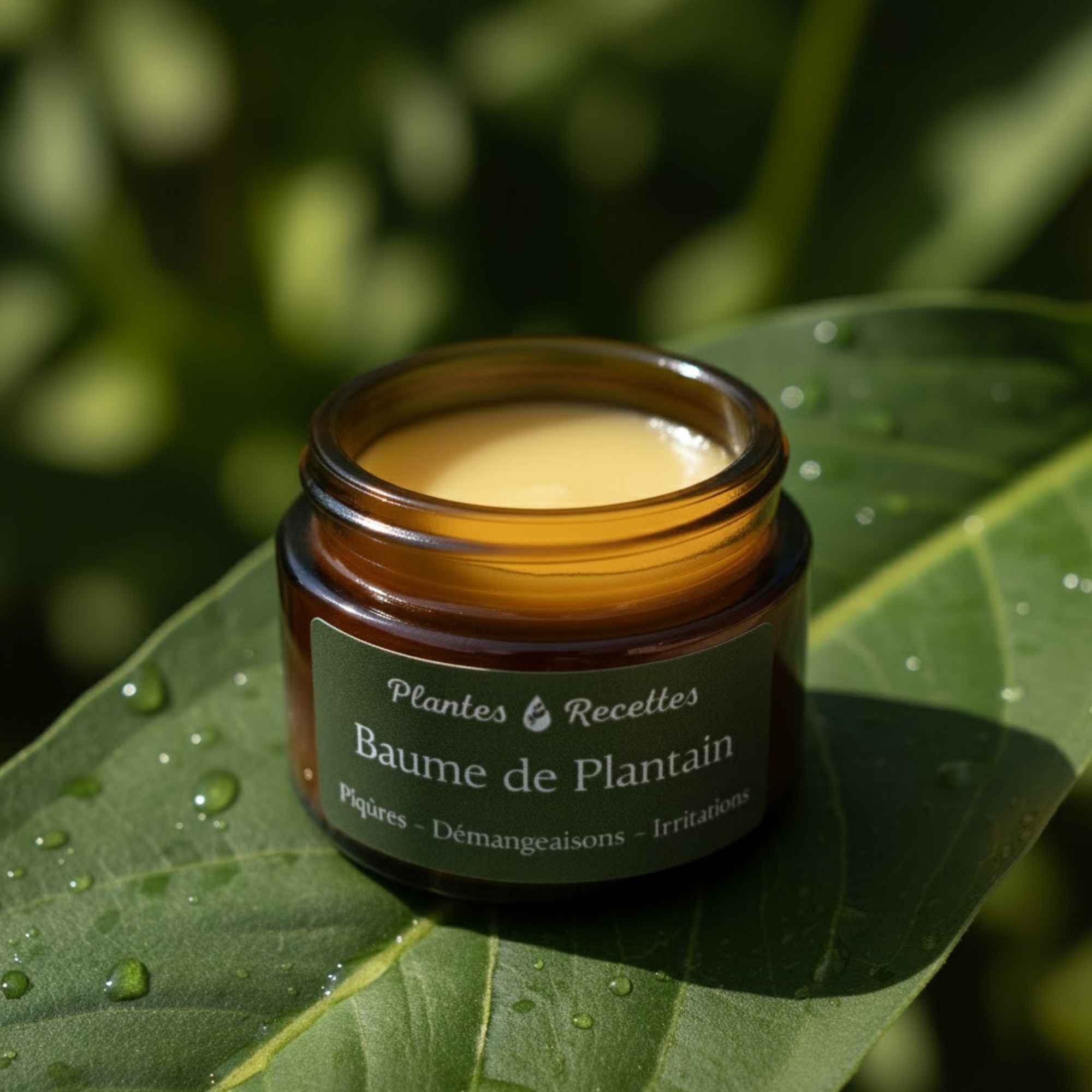 Application du Baume de Plantain sur les zones irritées ou après une piqûre – Plantes & Recettes.