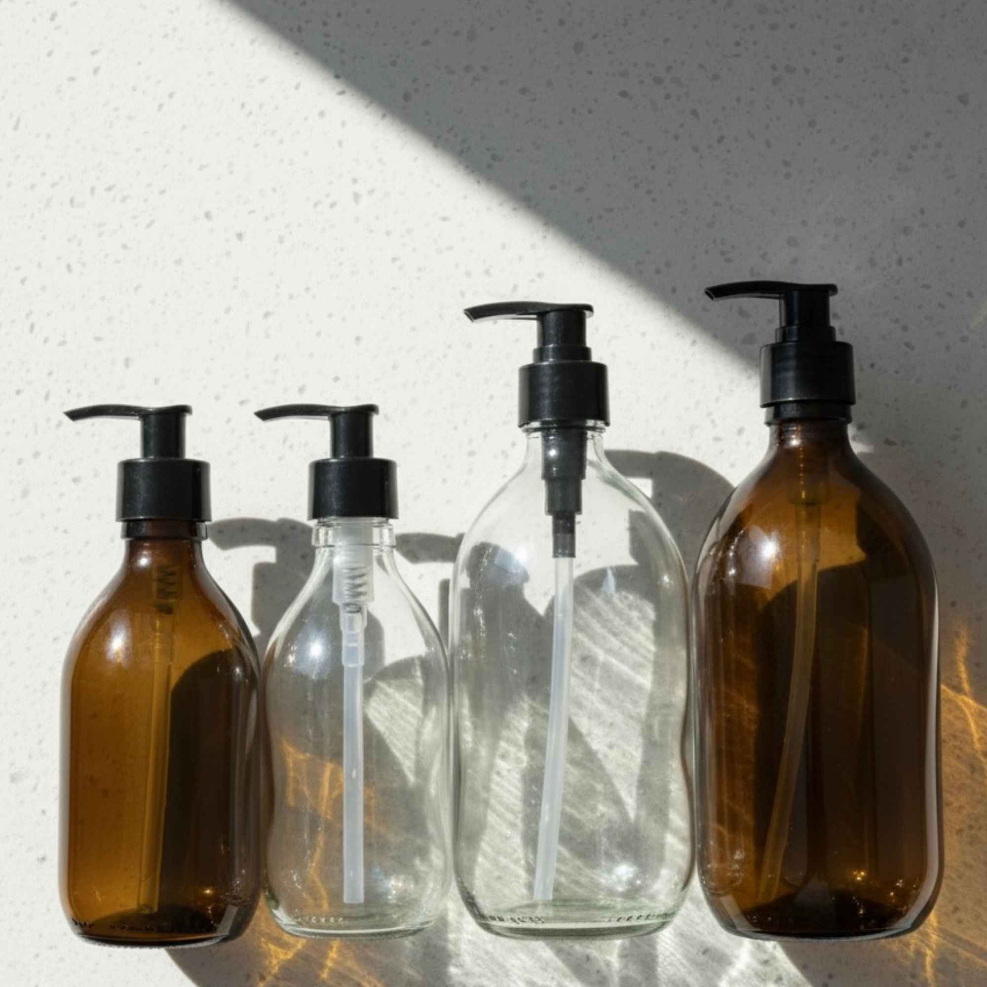 Pompe à savon réutilisable en verre, pour un mode de vie zéro déchet.