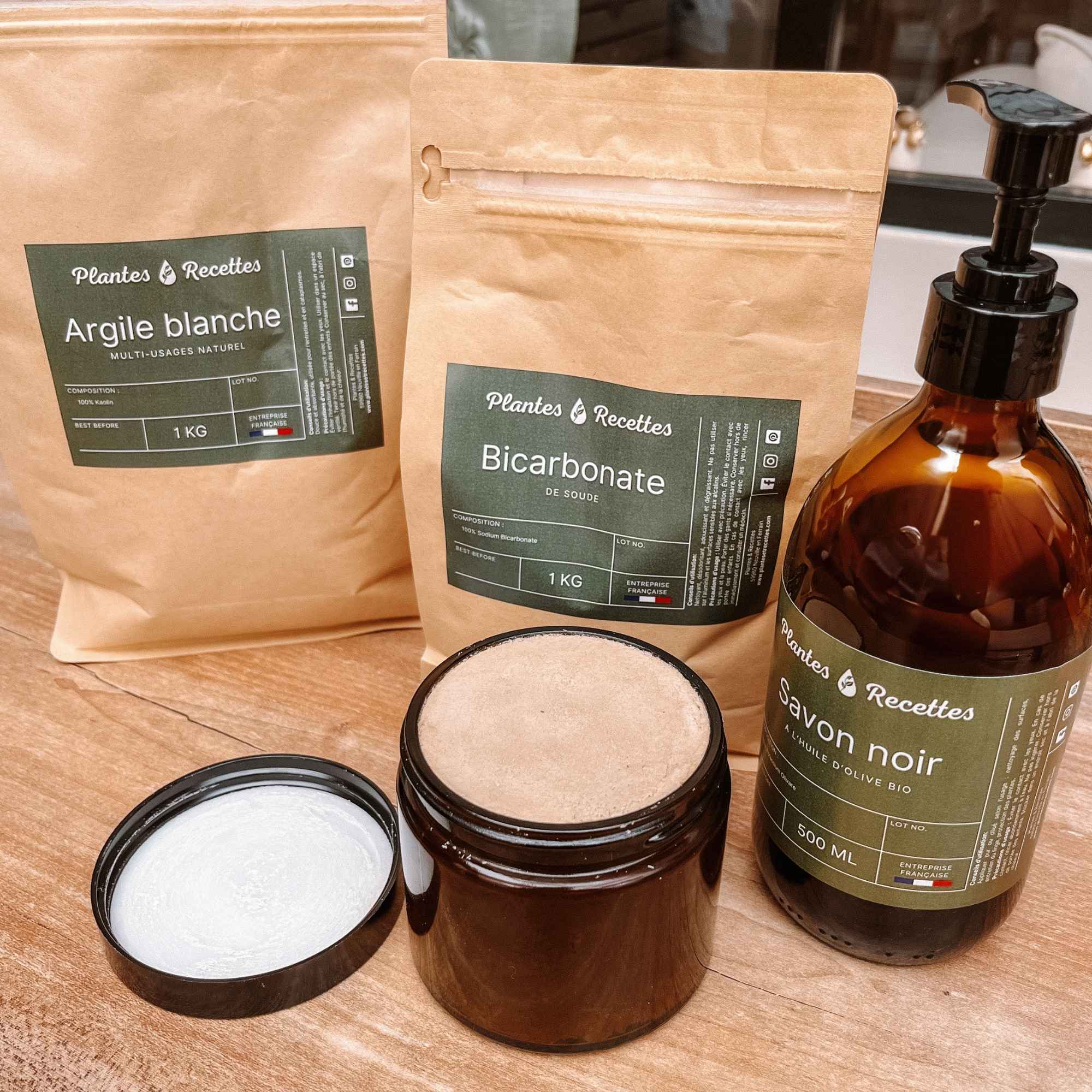 Kit recette Plantes et Recettes pour fabriquer soi-même sa pierre d’argile naturelle à la maison