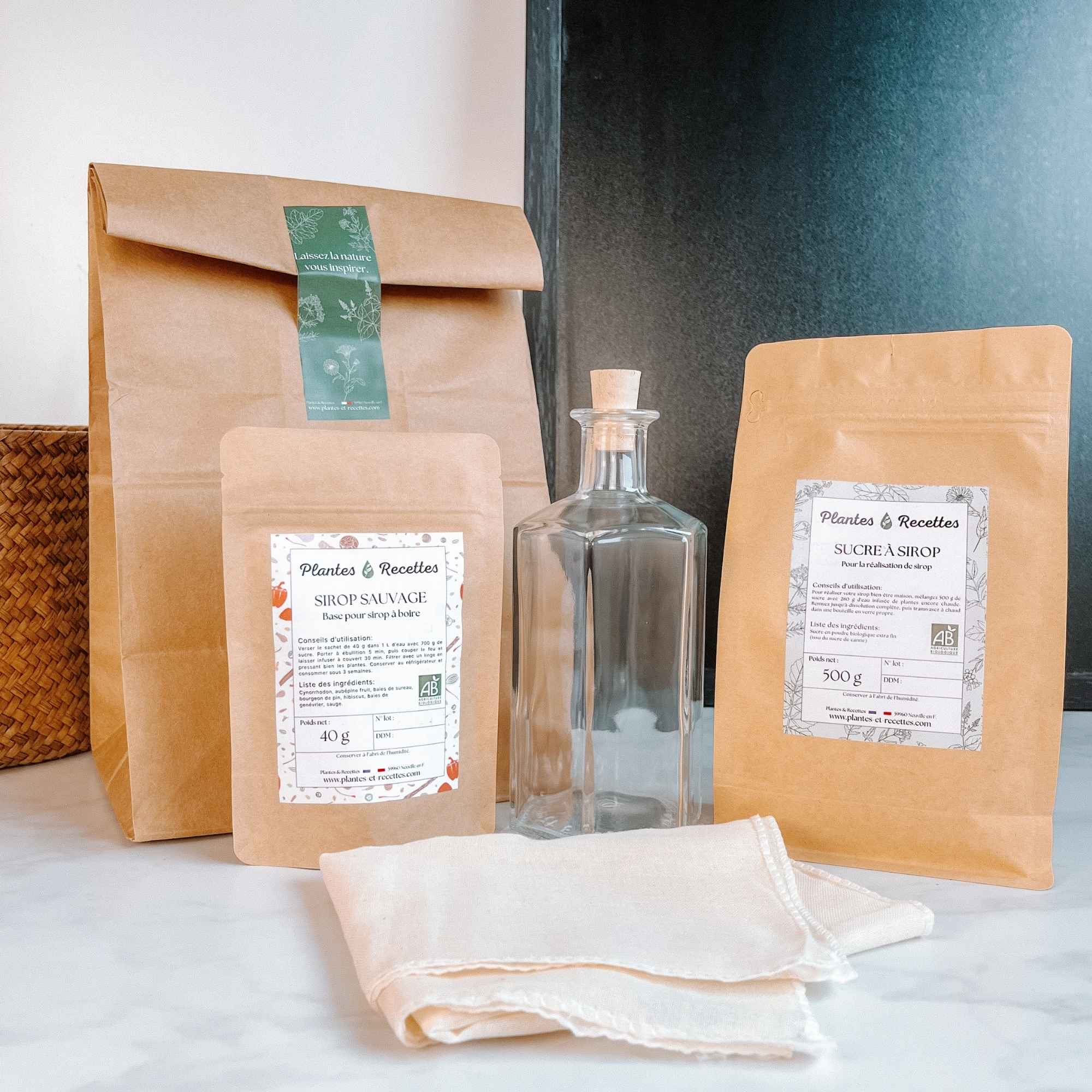 Coffret recette du sirop à boire bio – Plantes et Recettes