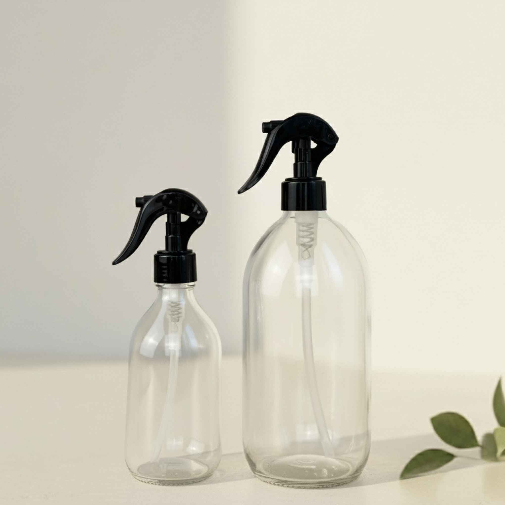Vaporisateur durable en verre, pour produits de nettoyage naturels.