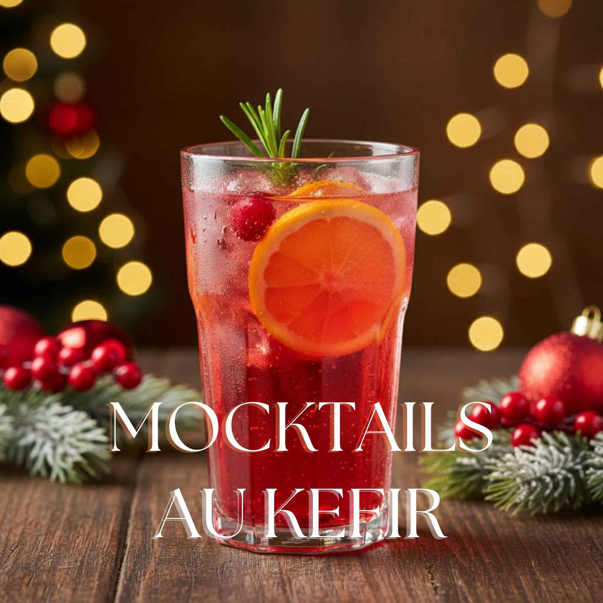 Mocktails au kefir de fruits faits maison, boissons petillantes et naturelles.