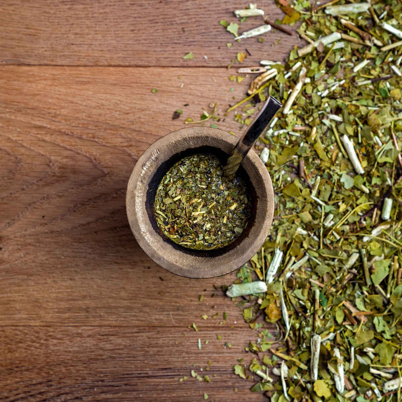 Feuilles de maté prêtes à être infusées pour boisson tonique – Plantes & Recettes