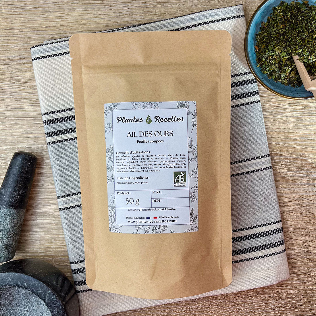 Ail des Ours Bio en vrac – Feuilles aux vertus stimulantes et digestives