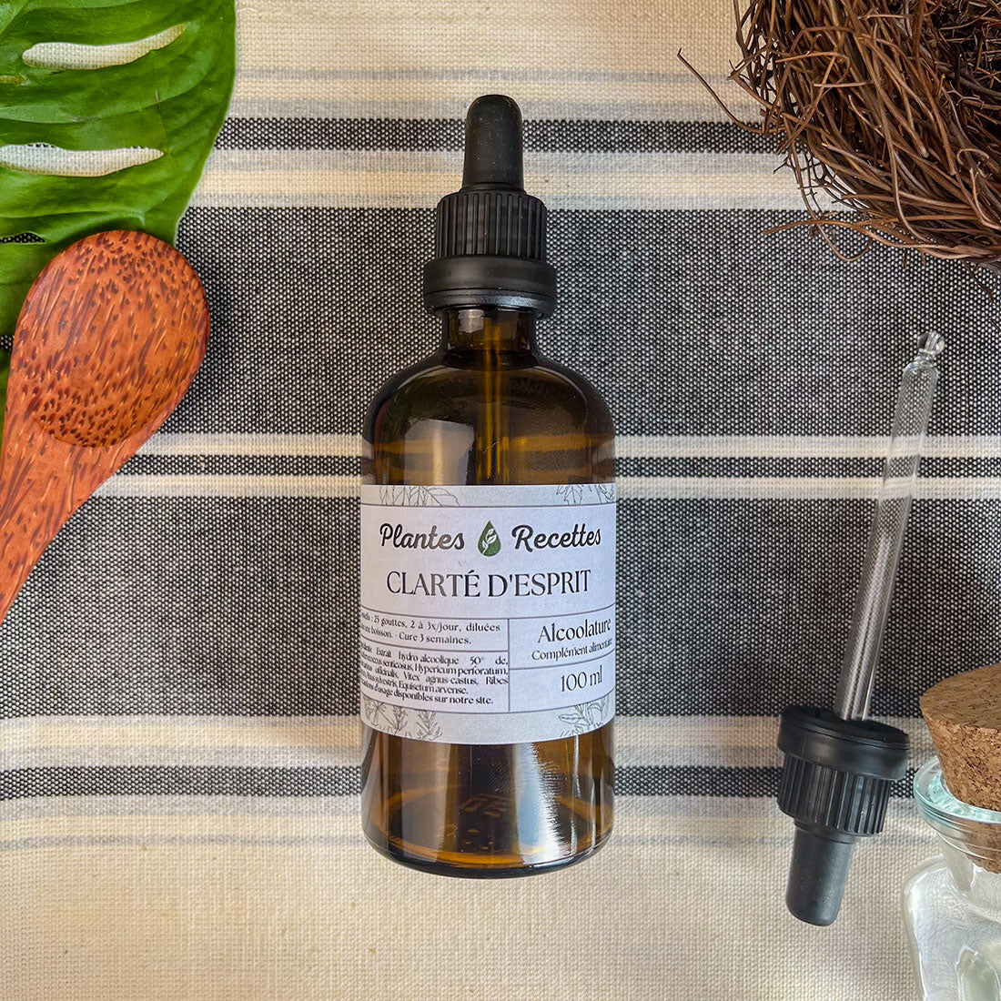 Alcoolature Clarté d'Esprit BIO - Extrait concentré de plantes pour concentration et acuité mentale