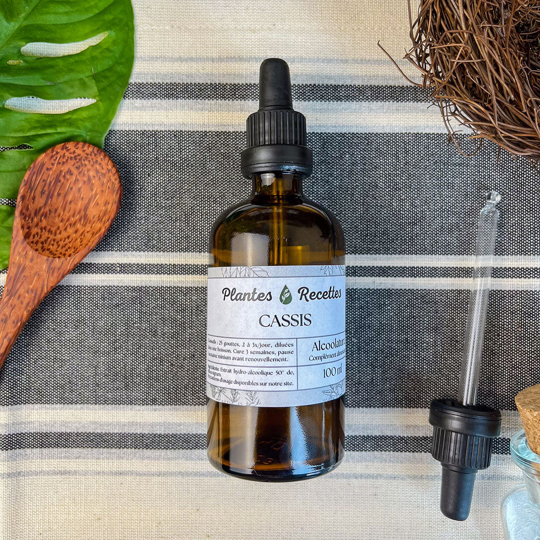 Alcoolature de Cassis BIO - Extrait concentré de feuilles de cassis