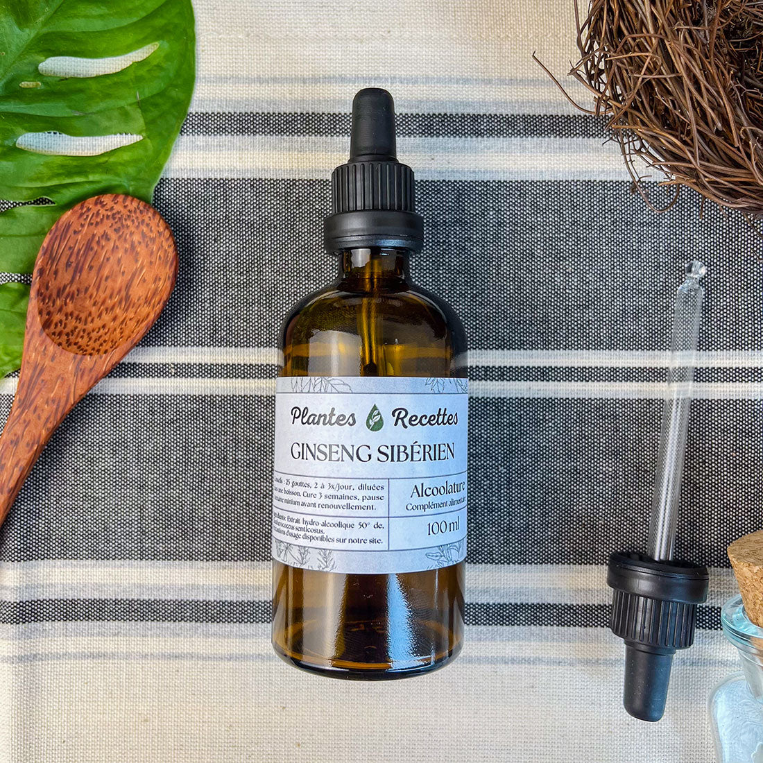 Alcoolature de Ginseng Sibérien BIO - Extrait concentré de racines