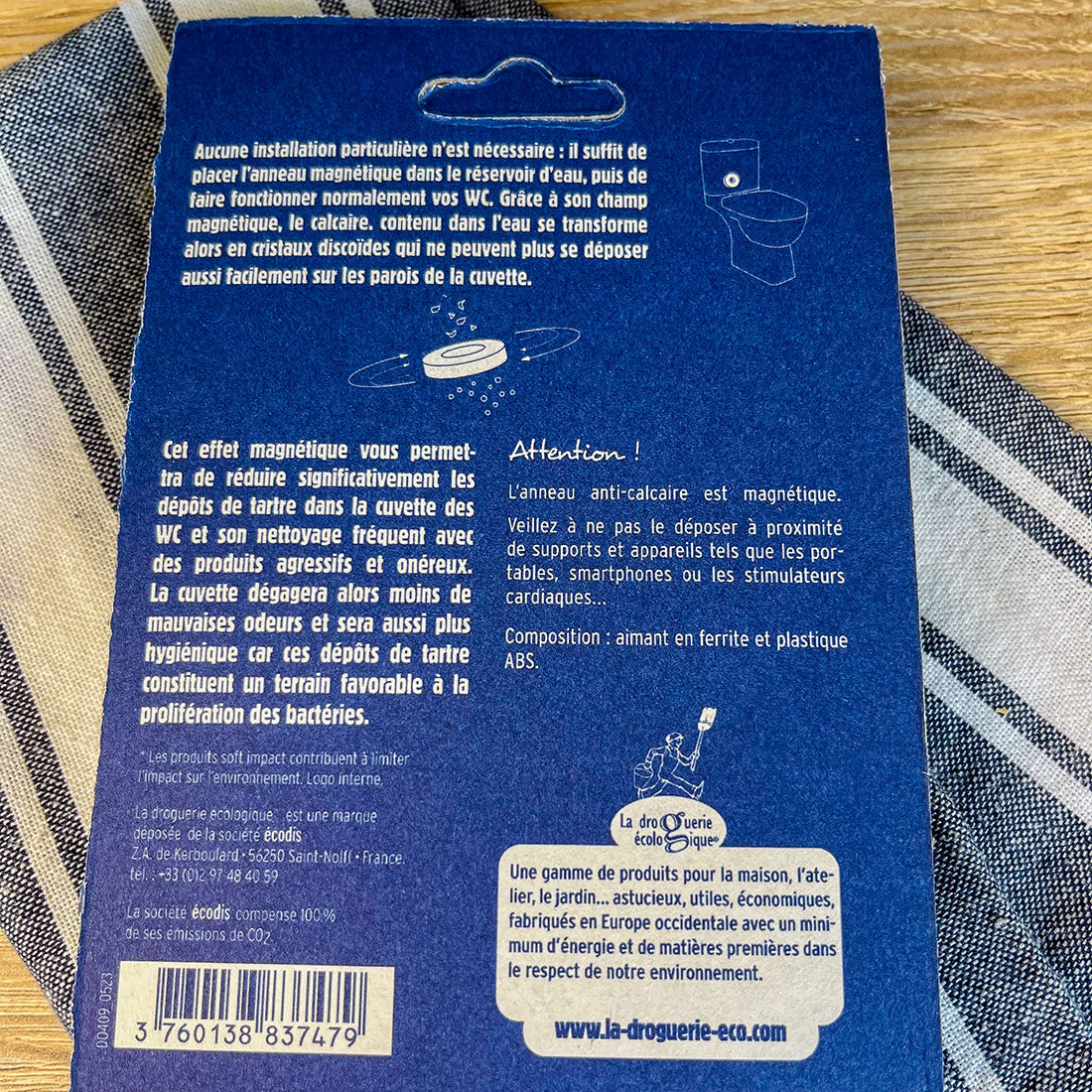 Anneau magnétique anti-tartre pour réservoir WC – Protection contre le calcaire et les odeurs