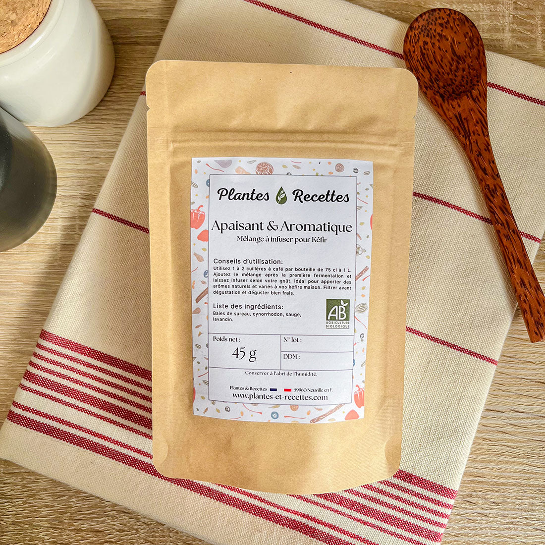Aromatisation Kéfir BIO - Infusion aux plantes pour détente et saveur raffinée