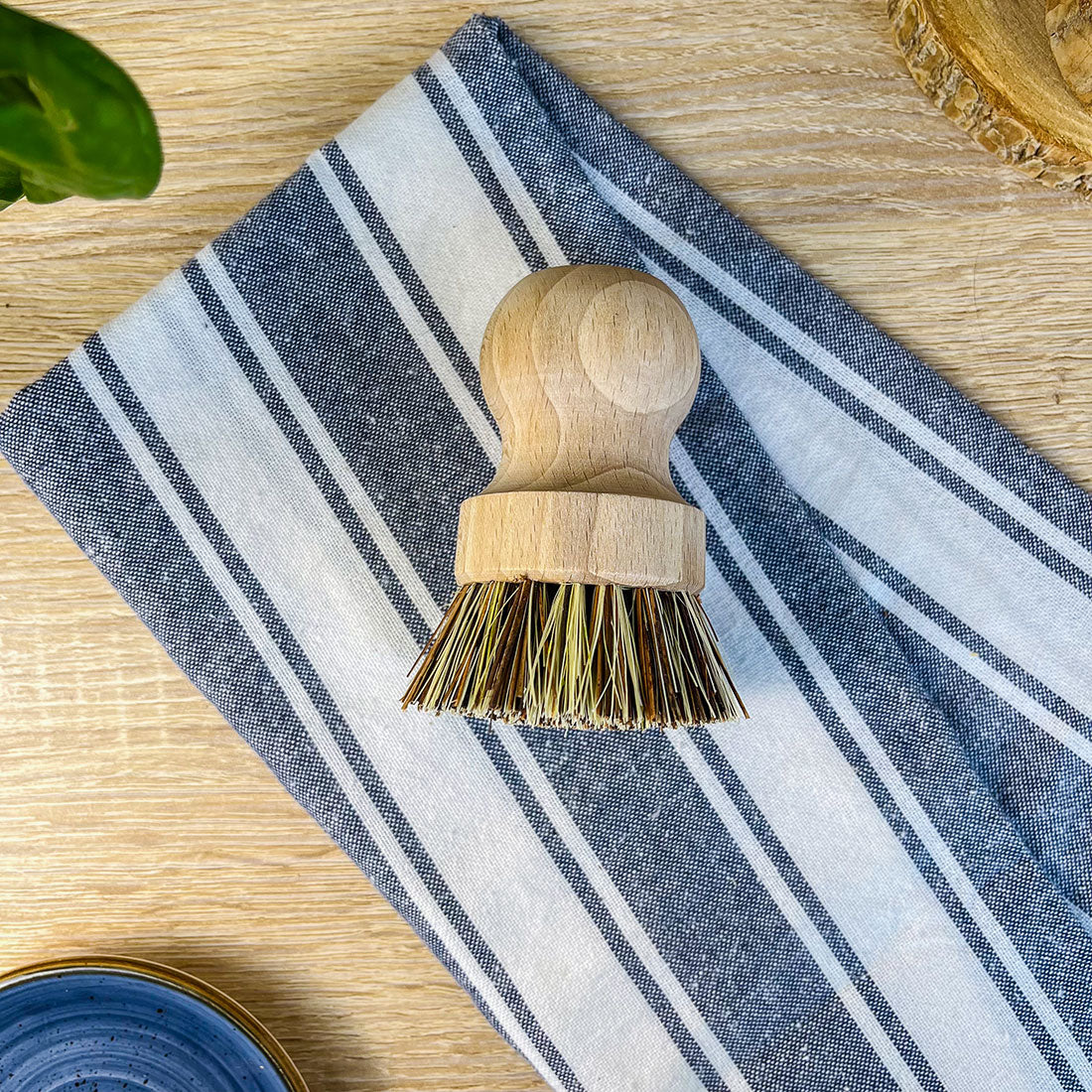 Brosse à Casserole Zéro Déchet en Bois et Fibres