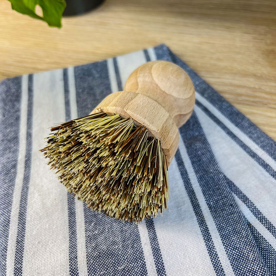 Brosse à Casserole Zéro Déchet en Bois et Fibres