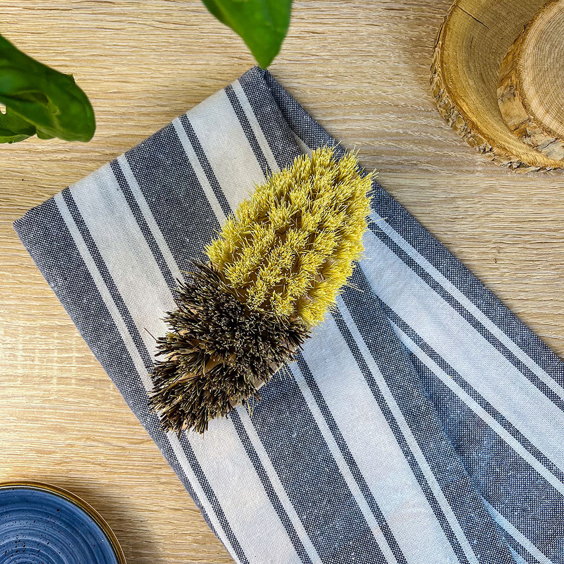 Brosse à Légumes en Bois – Fibres d’Agave et Hêtre