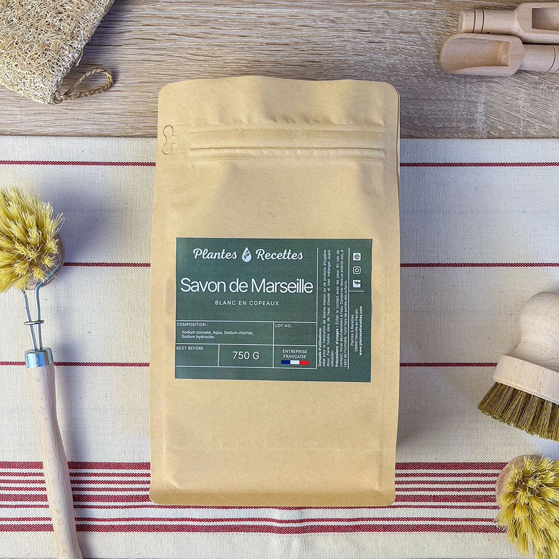 Copeaux de savon de Marseille blanc – Nettoyage naturel & soin du linge
