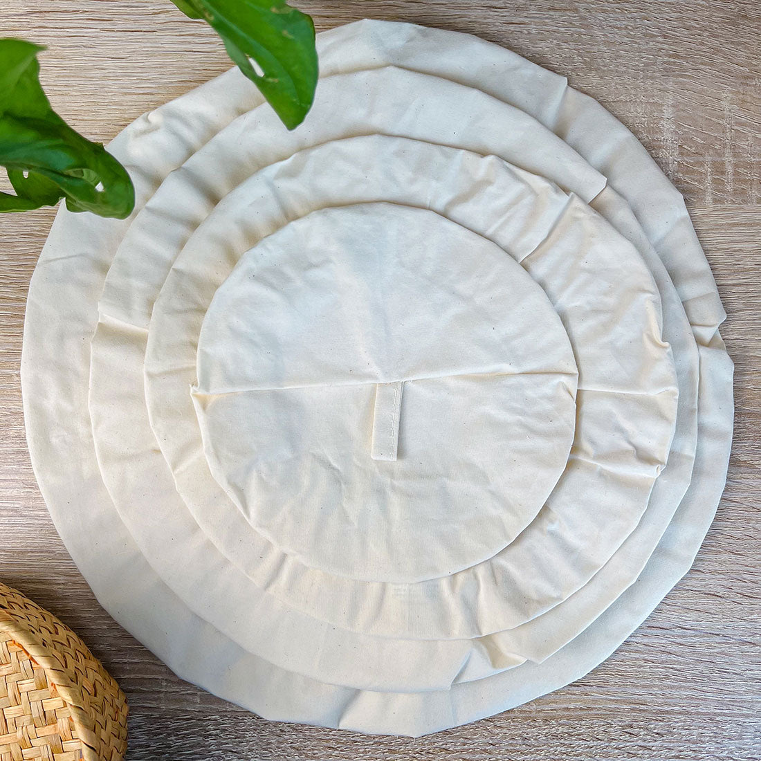 Couvercle en Coton Bio 20 cm - Protection naturelle pour bols et bocaux
