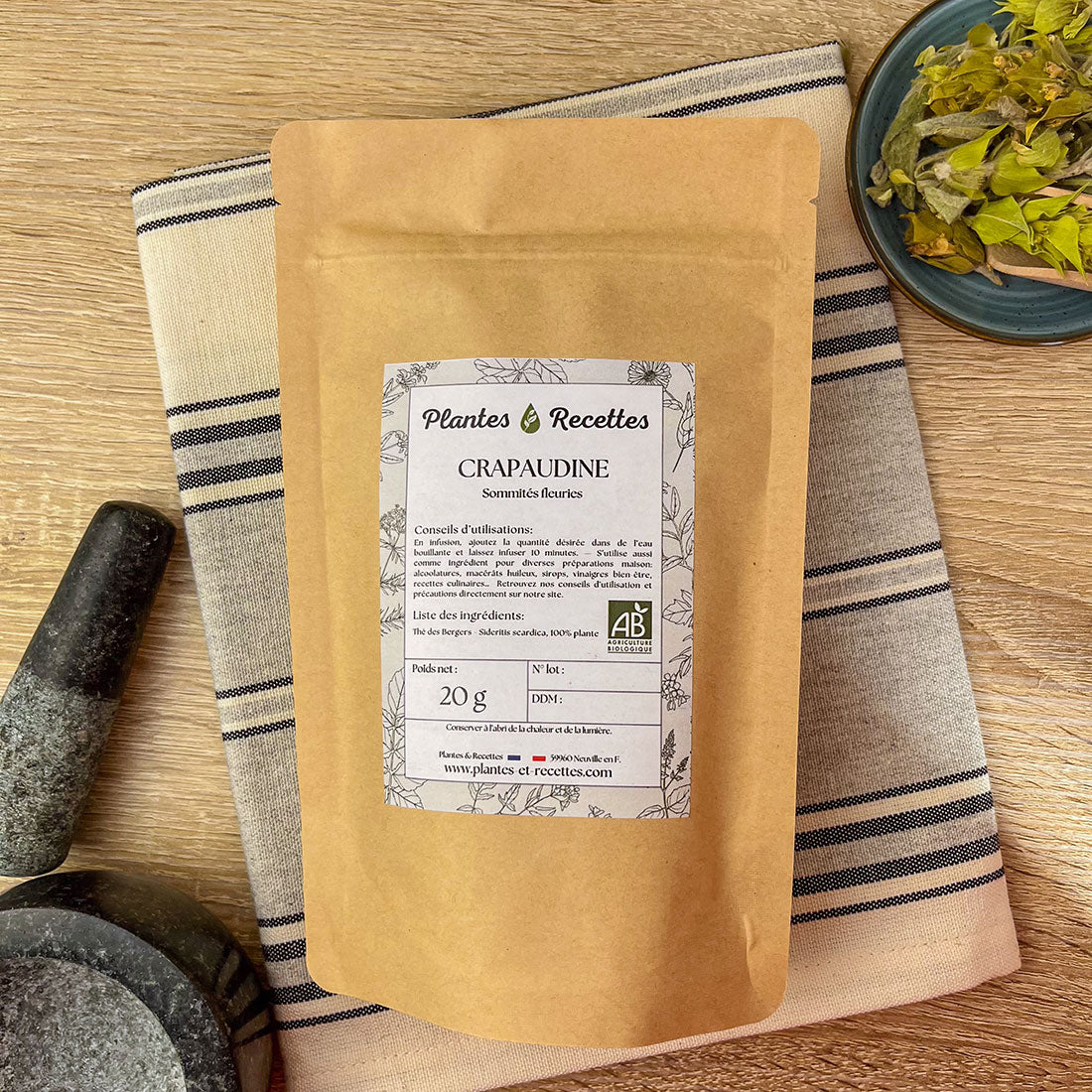 Crapaudine Bio en vrac – Sommités fleuries pour infusions relaxantes
