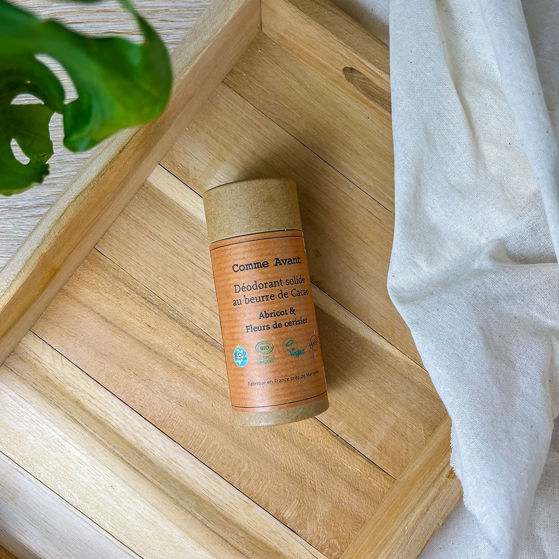 Déodorant Naturel Abricot & Fleurs de Cerisier - Comme Avant - Soin Frais et Gourmand pour un Bien-Être Quotidien