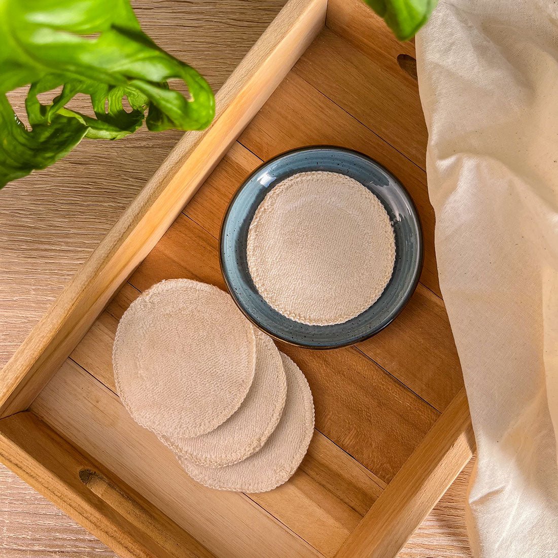 Disque à Démaquiller en Coton Bio - Accessoire de Beauté Doux et Réutilisable