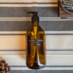 Flacon pompe en verre ambré 500ml – Idéal pour savons et cosmétiques maison