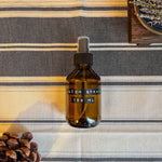 Flacon spray en verre ambré 150ml avec embout fin pour diffusion homogène