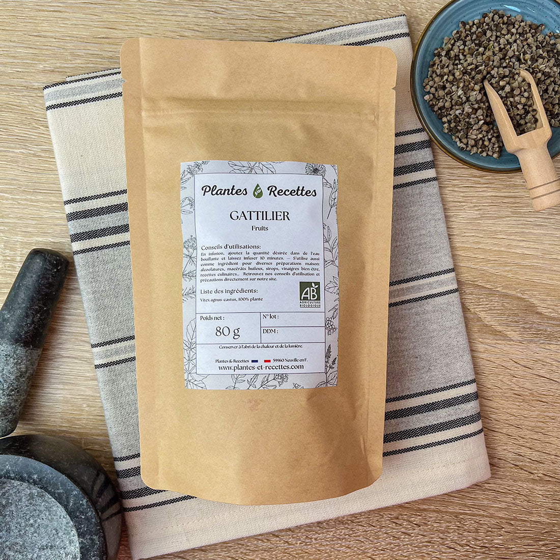 Gattilier Bio en vrac – Fruits aux vertus régulatrices