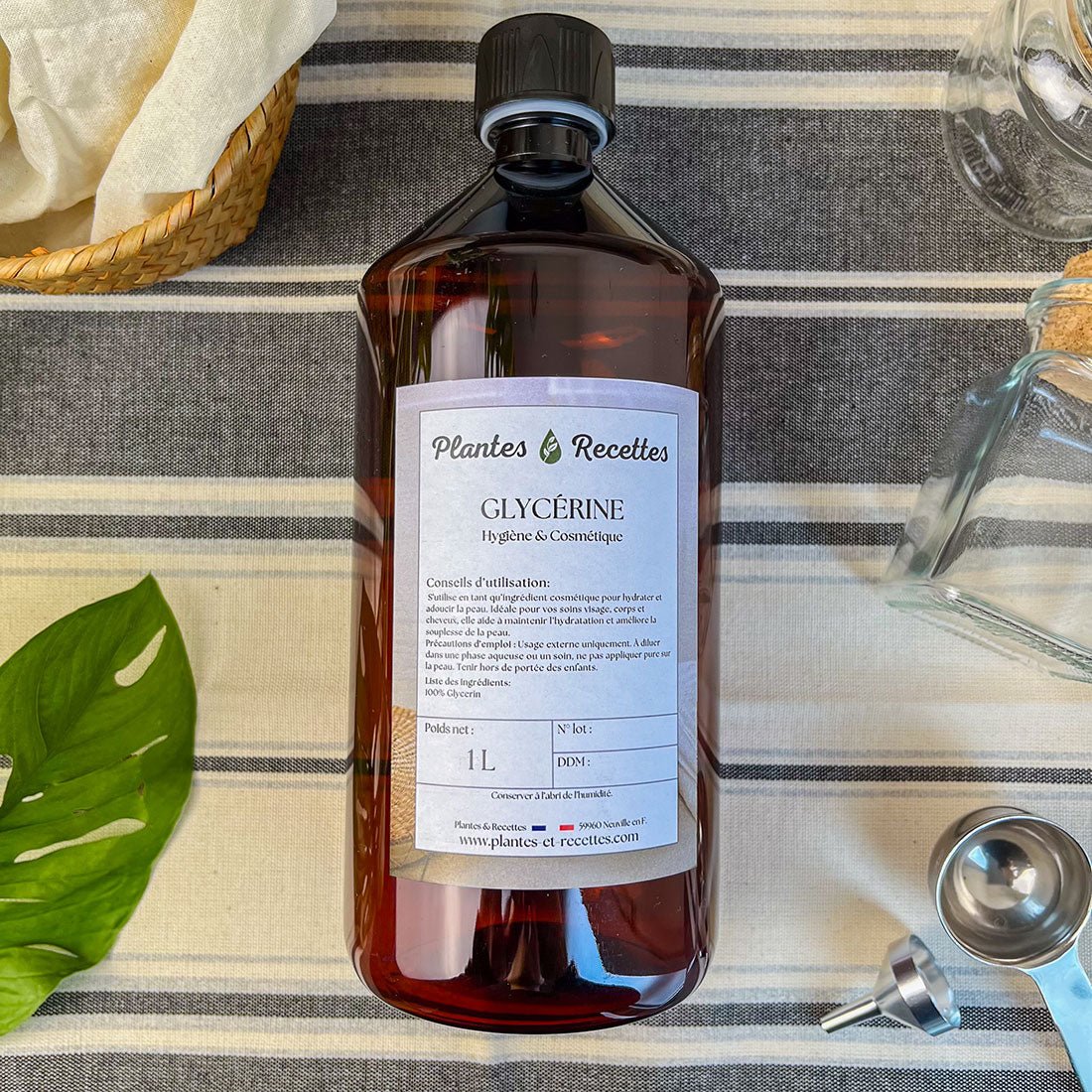 Glycérine Végétale BIO 1L - Ingrédient doux et multifonctionnel