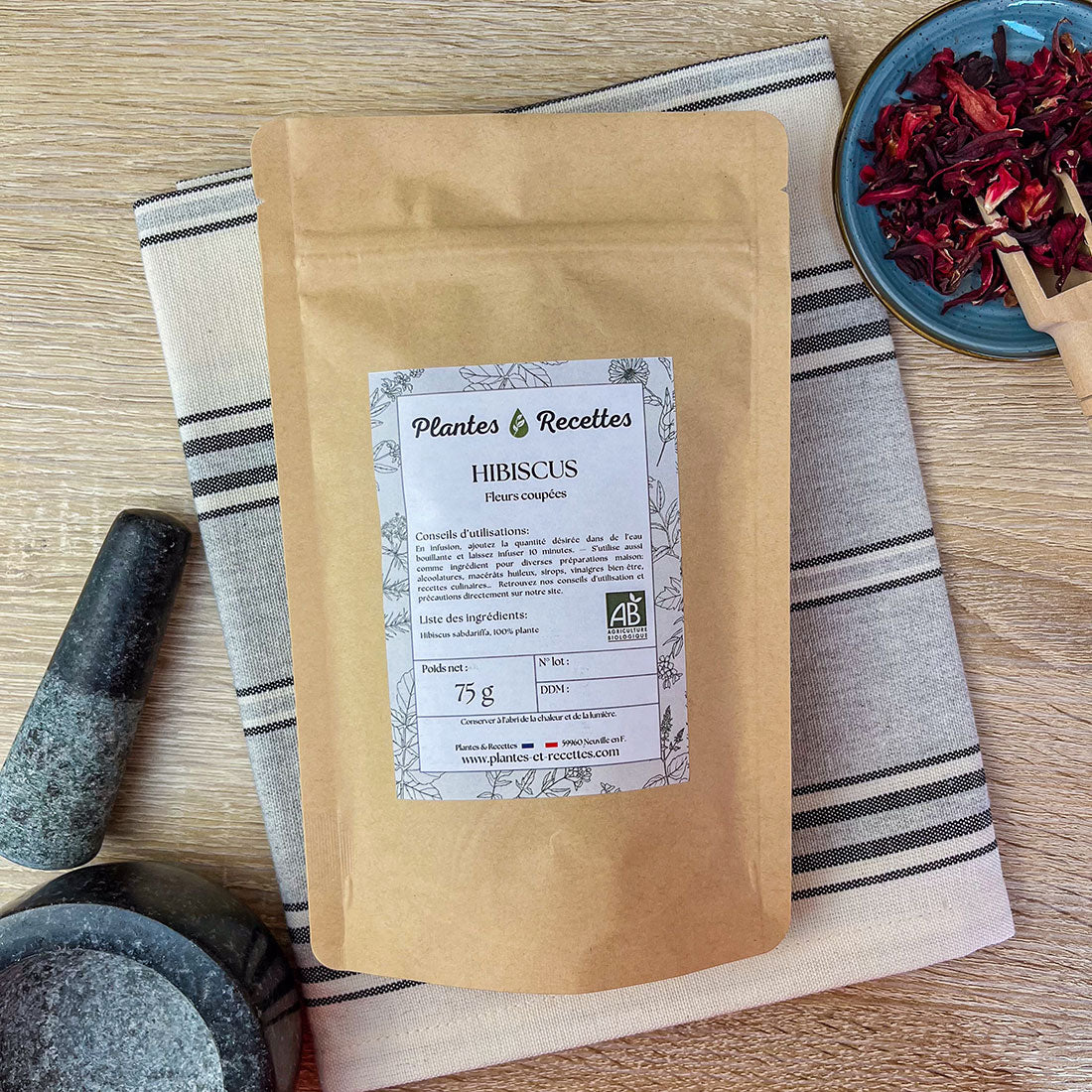 Hibiscus Bio en vrac – Fleurs aux vertus éclatantes