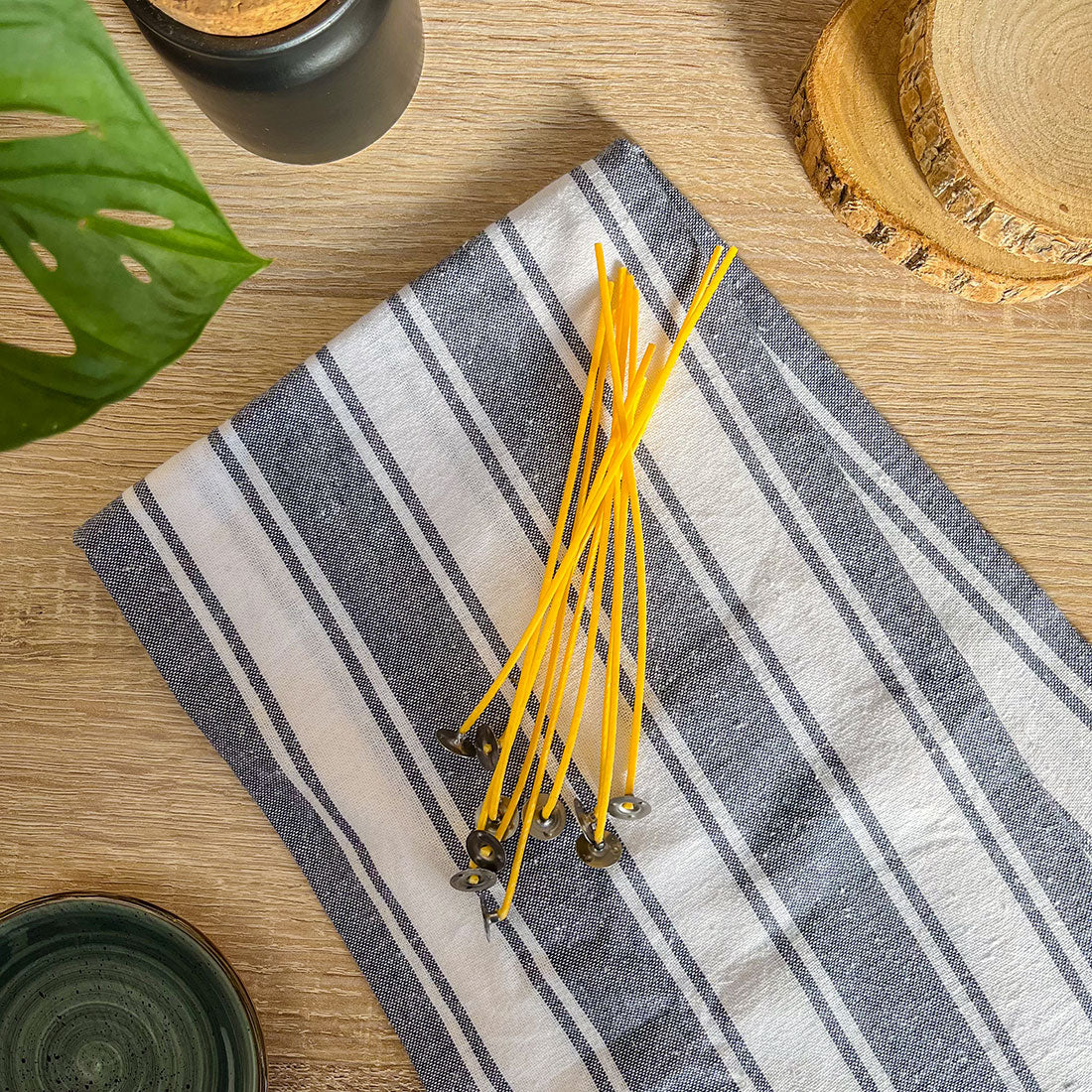 Mèche de bougie en coton pré-cirée pour DIY et fabrication artisanale