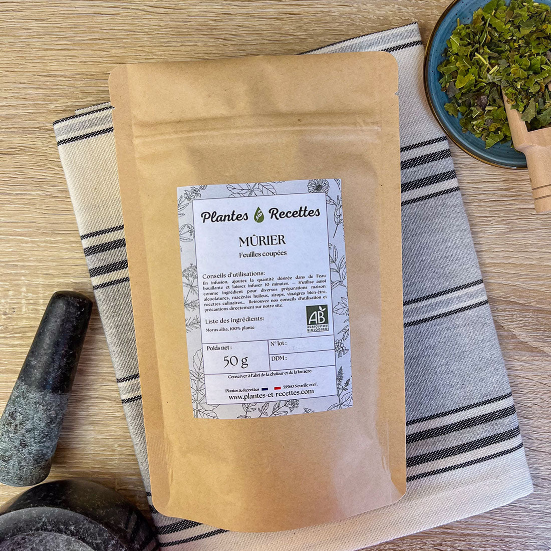 Mûrier Bio en vrac – Feuilles aux vertus équilibrantes