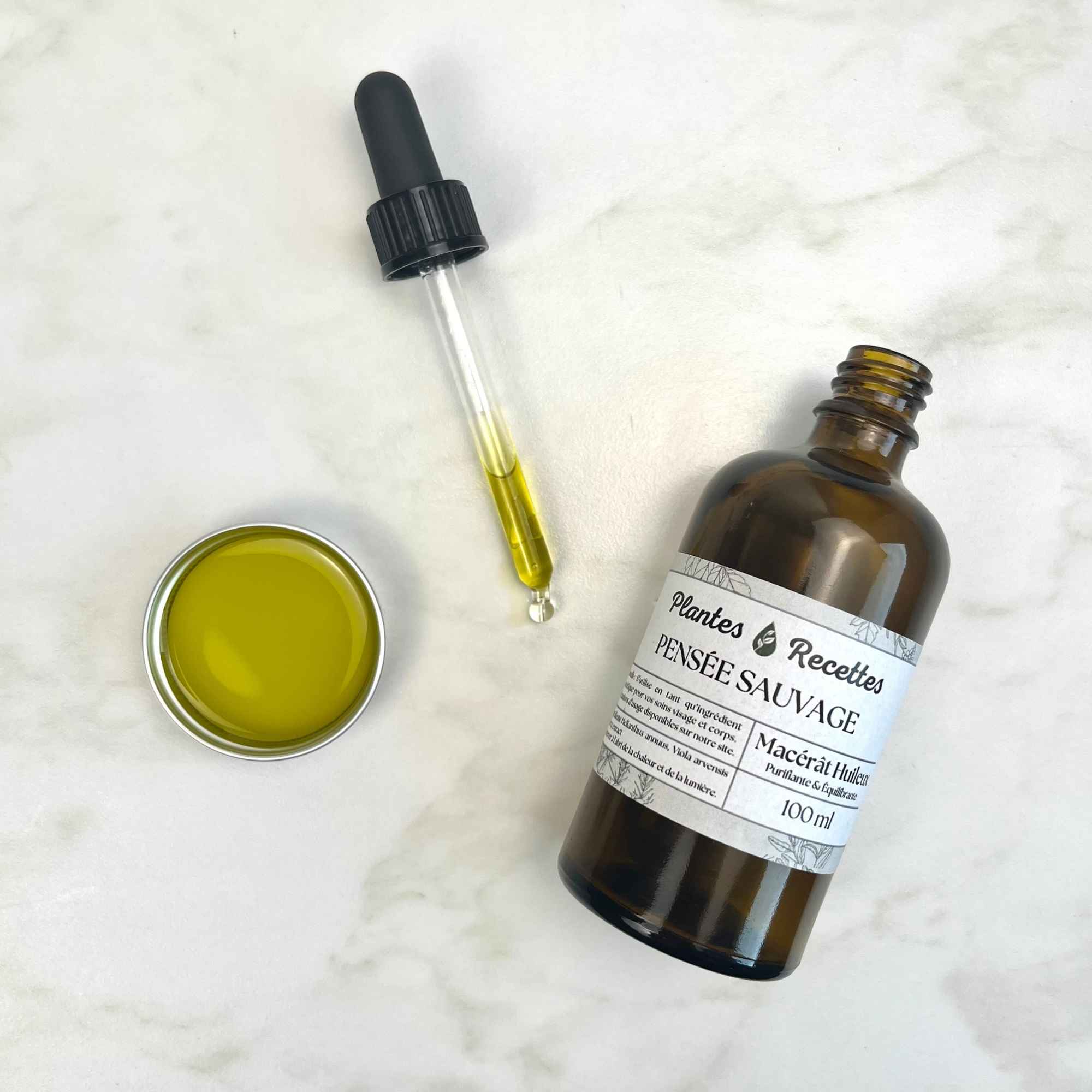 Huile de Pensée Sauvage BIO - Macérât 100ml
