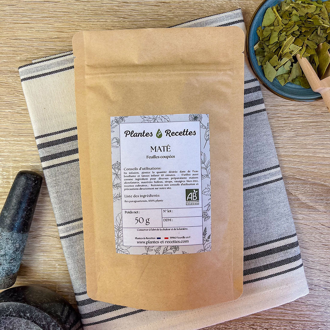 Maté Bio en vrac – Feuilles stimulantes et riches en antioxydants