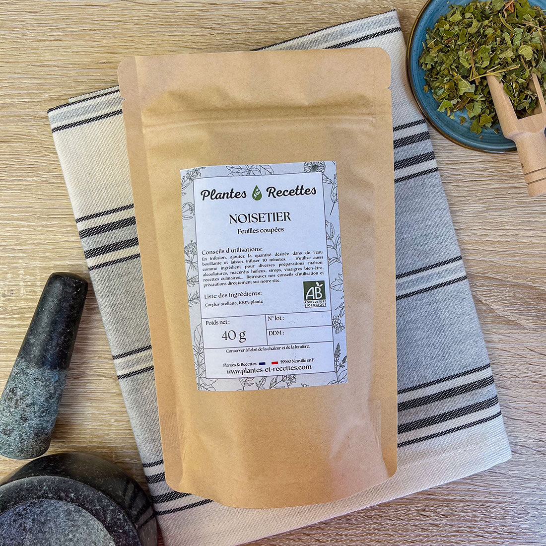 Noisetier Bio en vrac – Feuilles aux vertus astringentes et apaisantes