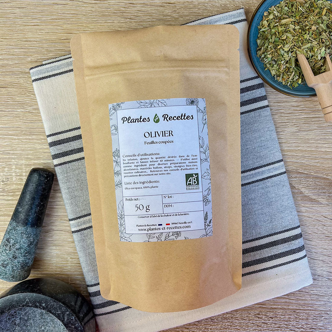 Olivier Bio en vrac – Feuilles aux vertus antioxydantes