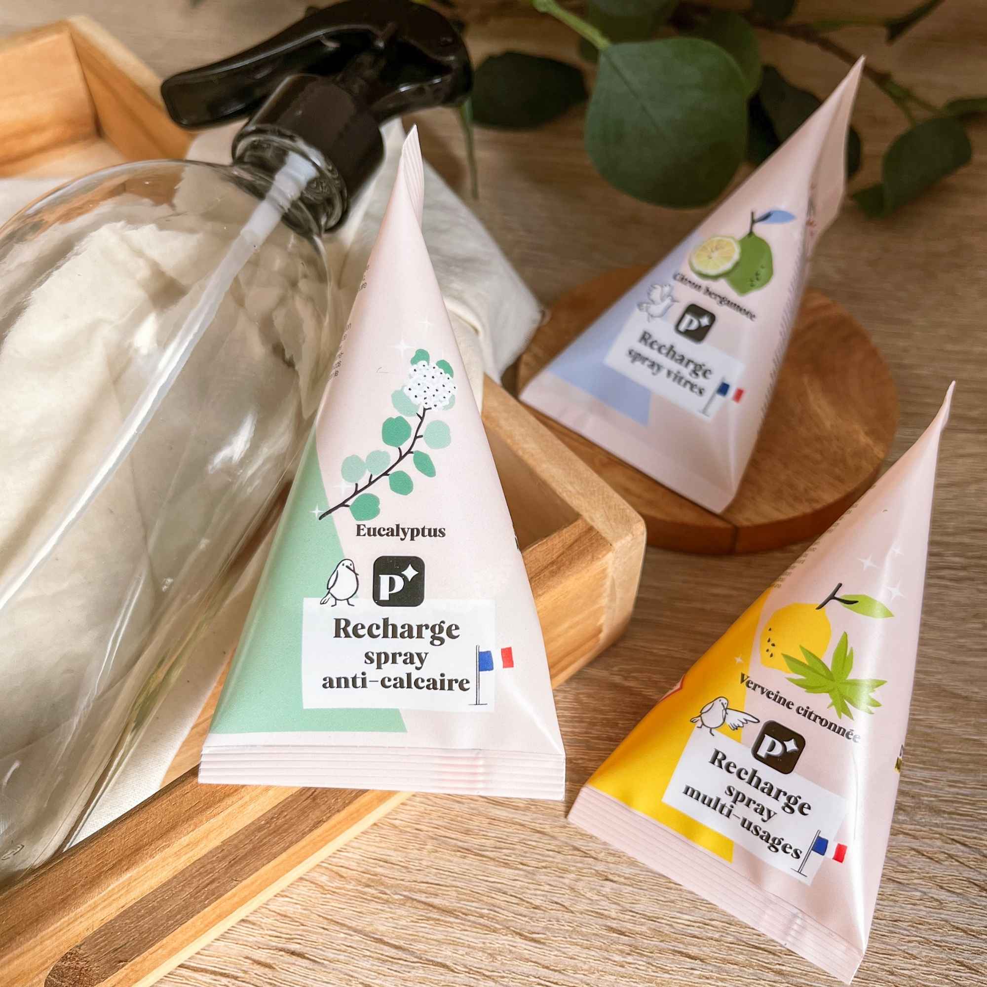 Recharges Pimpant à diluer, un concept innovant proposé par Plantes & Recettes.