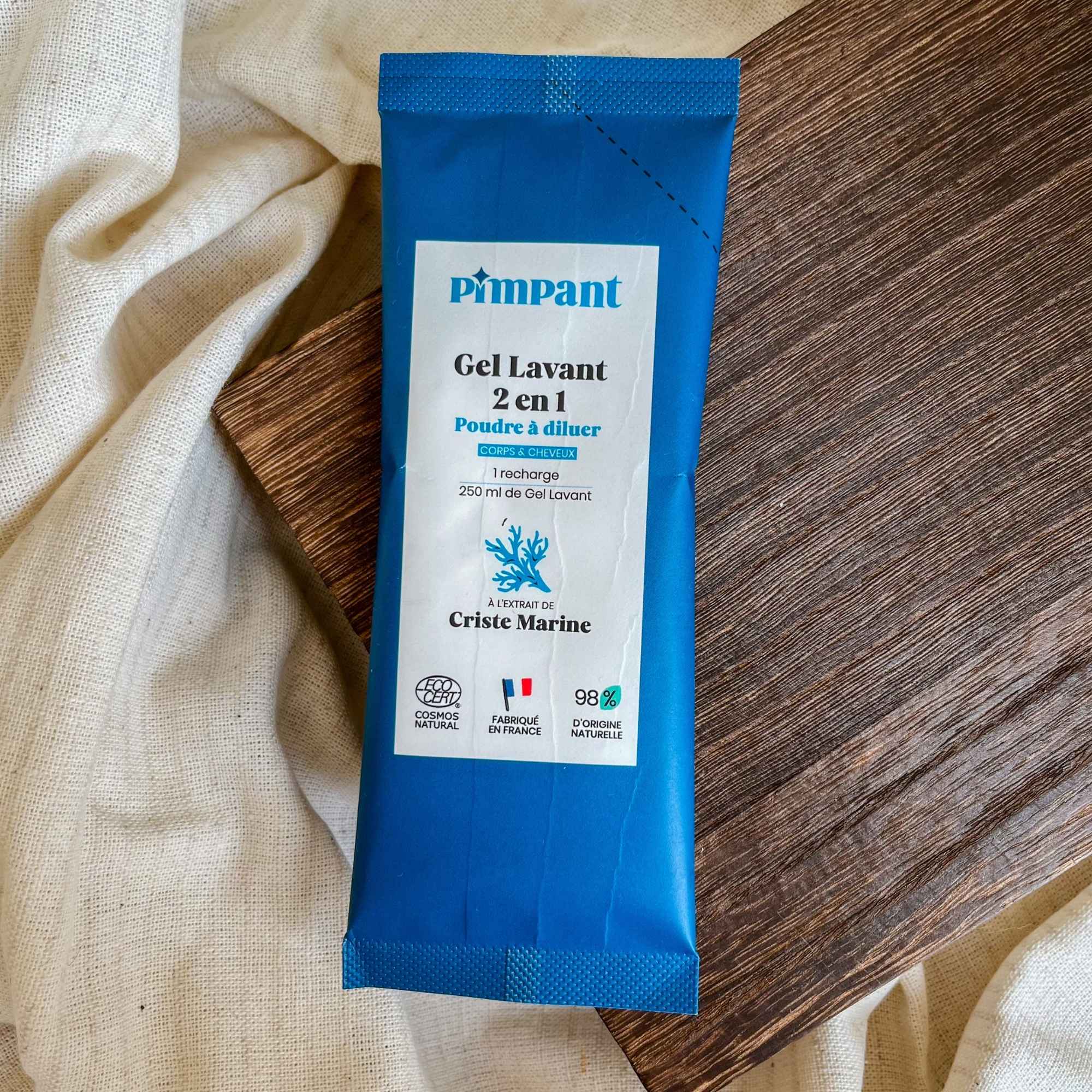Recharge naturelle Pimpant à diluer, parfum marin revitalisant.