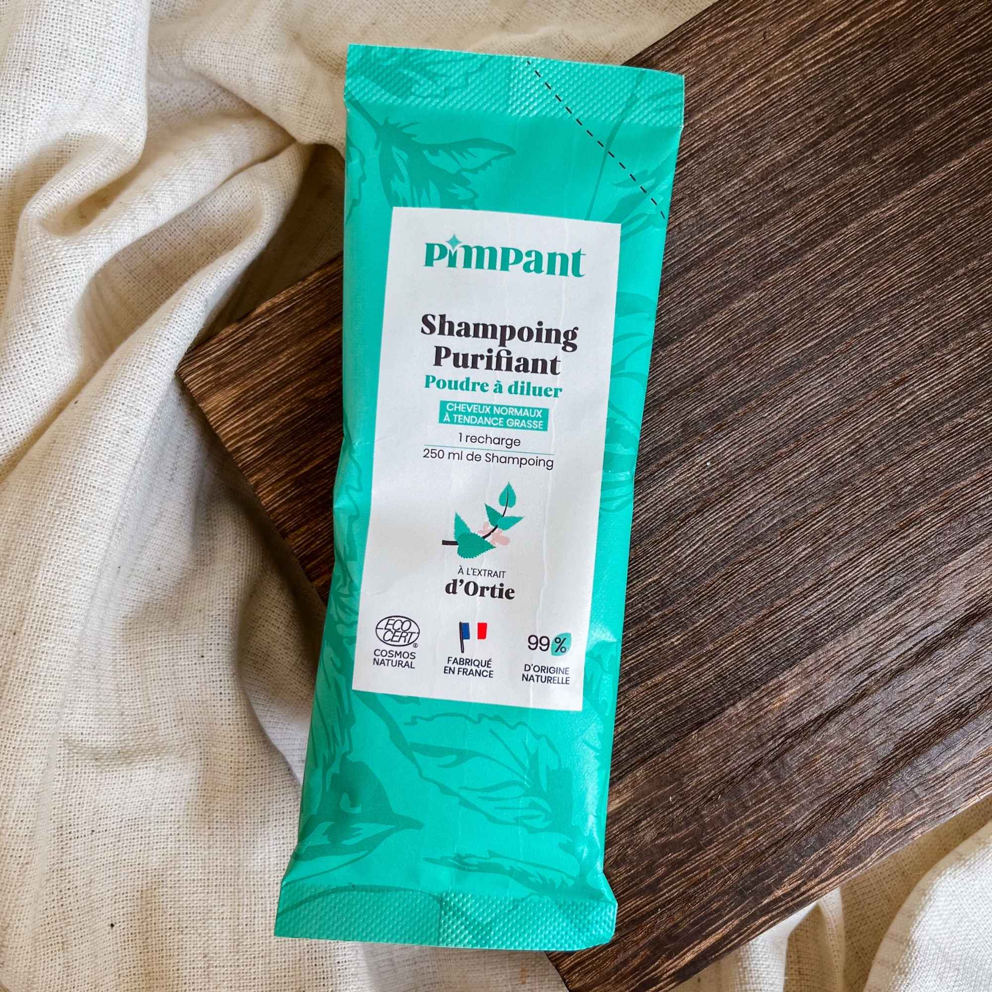 Recharge naturelle de shampoing Pimpant à l’ortie.