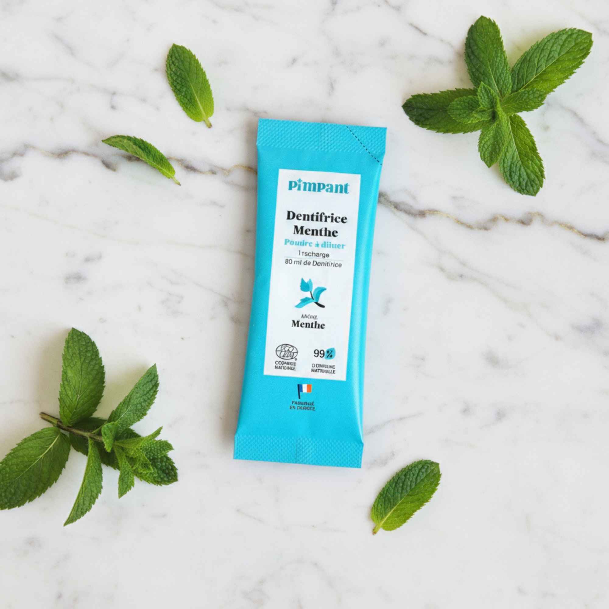 Dentifrice Pimpant à la menthe, recharge naturelle à diluer.