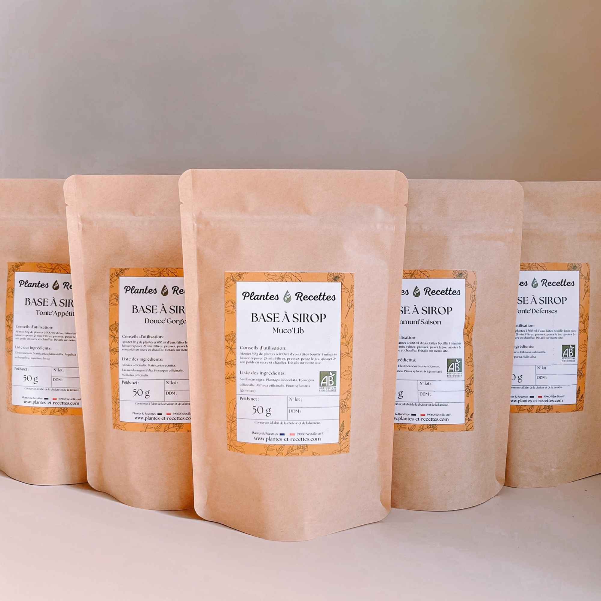 Plantes séchées 100 % végétales pour préparer un sirop maison Douce’Gorge