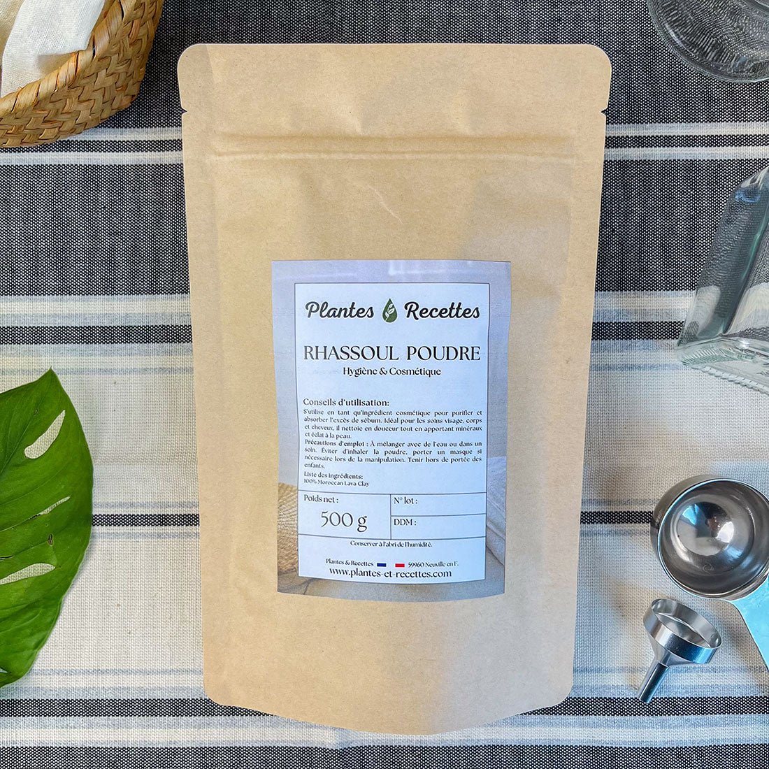 Rhassoul en Poudre BIO - Argile Détox et Purifiante pour une Peau Éclatante
