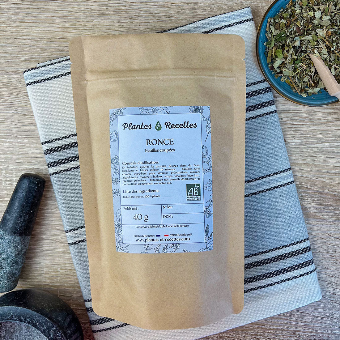 Ronce Bio en vrac – Feuilles aux vertus anti-diarrhéiques