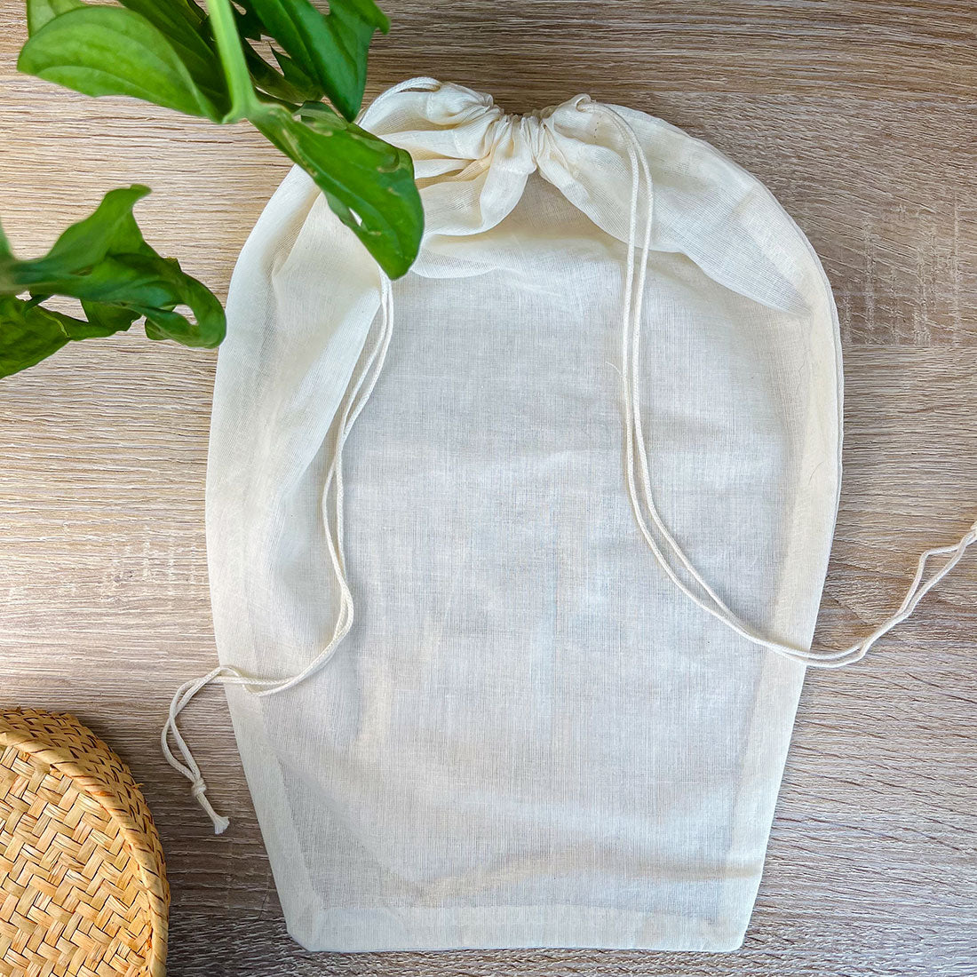 Sac à Lait Végétal en Coton Bio - Accessoire pratique pour boissons maison