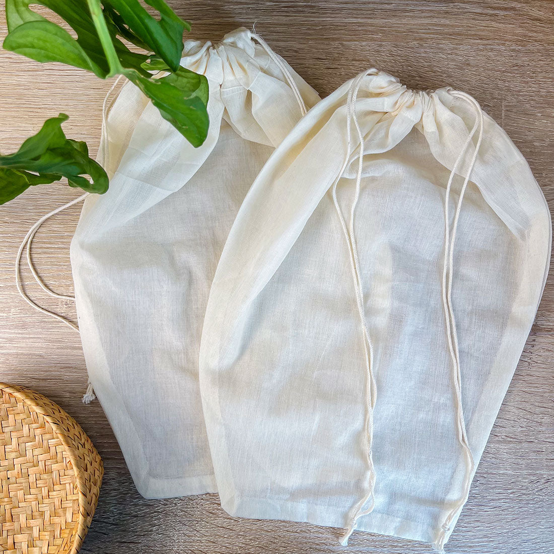 Sac à Lait Végétal en Coton Bio - Accessoire pratique pour boissons maison